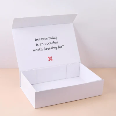 Caja de regalo de cumpleaños cosmética personalizada con imán plegable de estilo caliente