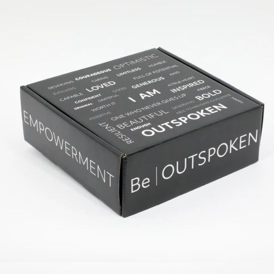 Cajas de empaquetado impresas cartón corrugado de la caja de papel negra resistente de encargo