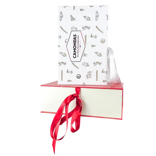 Caja de papel de regalo magnética personalizada reciclada FSC Empaquetado de cartón de lujo rígido Caja de regalo de Navidad Caja de papel de perfume Caja de cosméticos Caja de vino