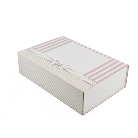 Caja magnética de papel de embalaje de regalo plegable de lujo personalizado