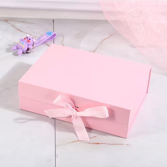 Caja de papel de cartón con cierre de cinta magnética de colores rígidos al por mayor Caja de embalaje de regalo impresa con logotipo personalizado Cosméticos/Perfumes/Cuidado de la piel/ Caja de embalaje de botellas