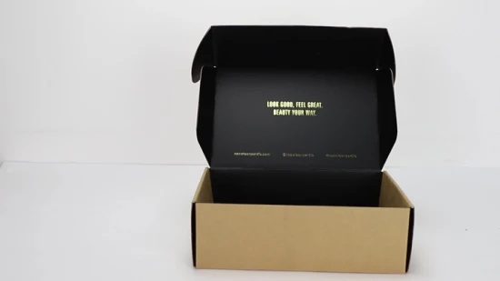 Caja de cartón corrugado personalizada Caja de envío de cartón de papel Kraft reciclado para embalaje de zapatos