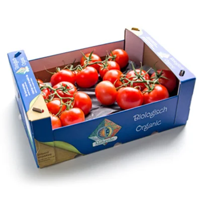 Caja corrugada plegable OEM Caja de verduras de cartón corrugado para embalaje de frutas y verduras frescas